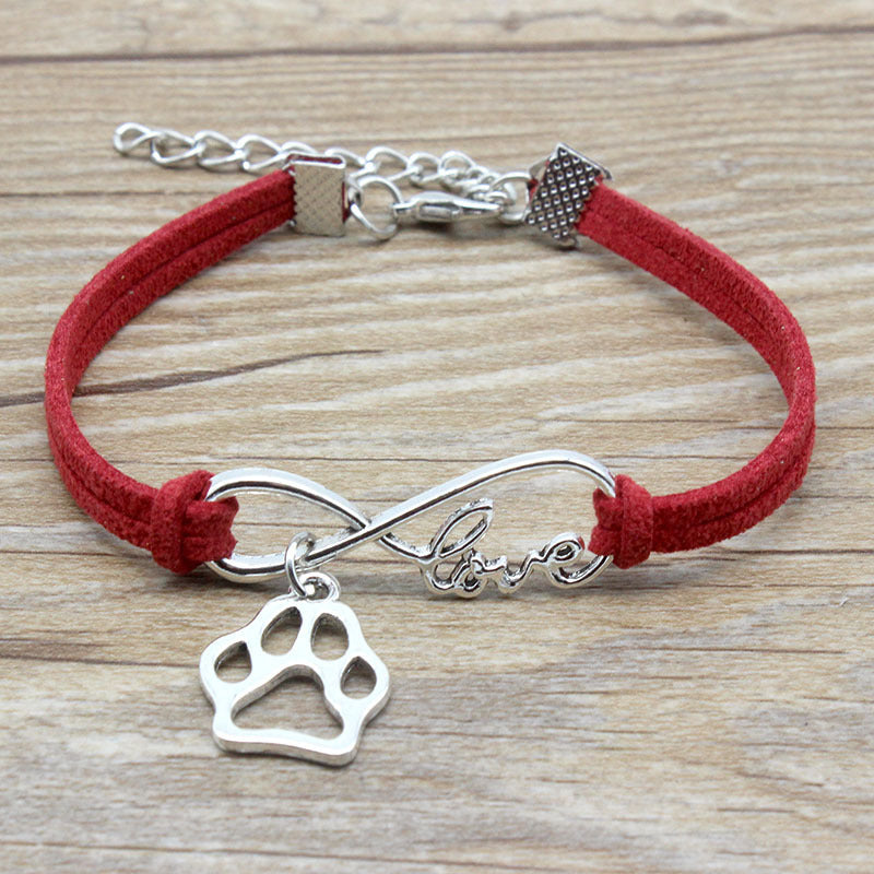 Simple Hand-Woven Infinite Love Pet Bracelet