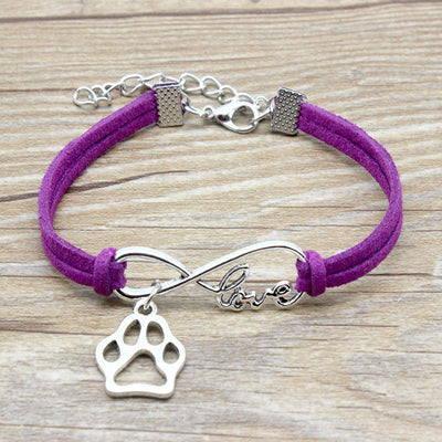 Simple Hand-Woven Infinite Love Pet Bracelet