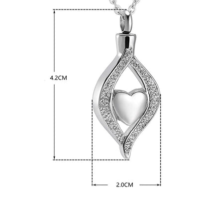 Heart-Shaped Pet Ashes Pendant