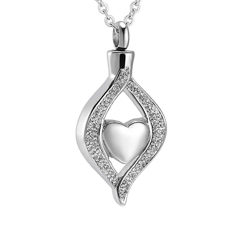 Heart-Shaped Pet Ashes Pendant