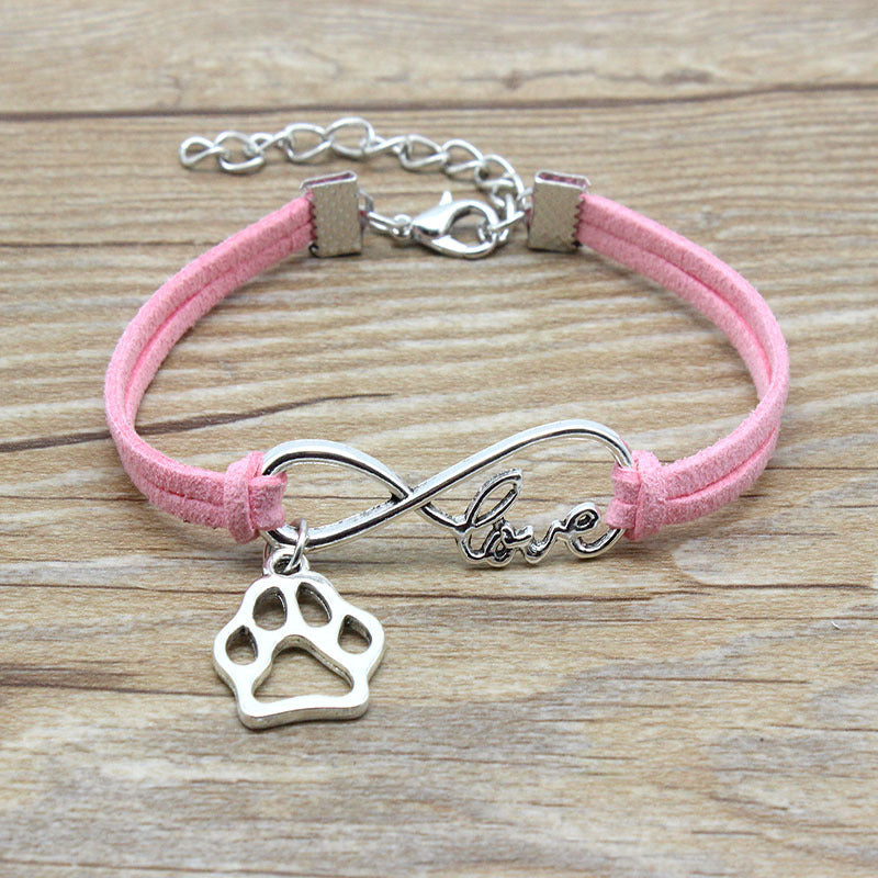 Simple Hand-Woven Infinite Love Pet Bracelet