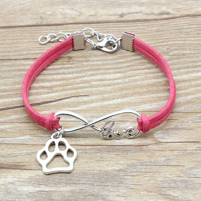 Simple Hand-Woven Infinite Love Pet Bracelet