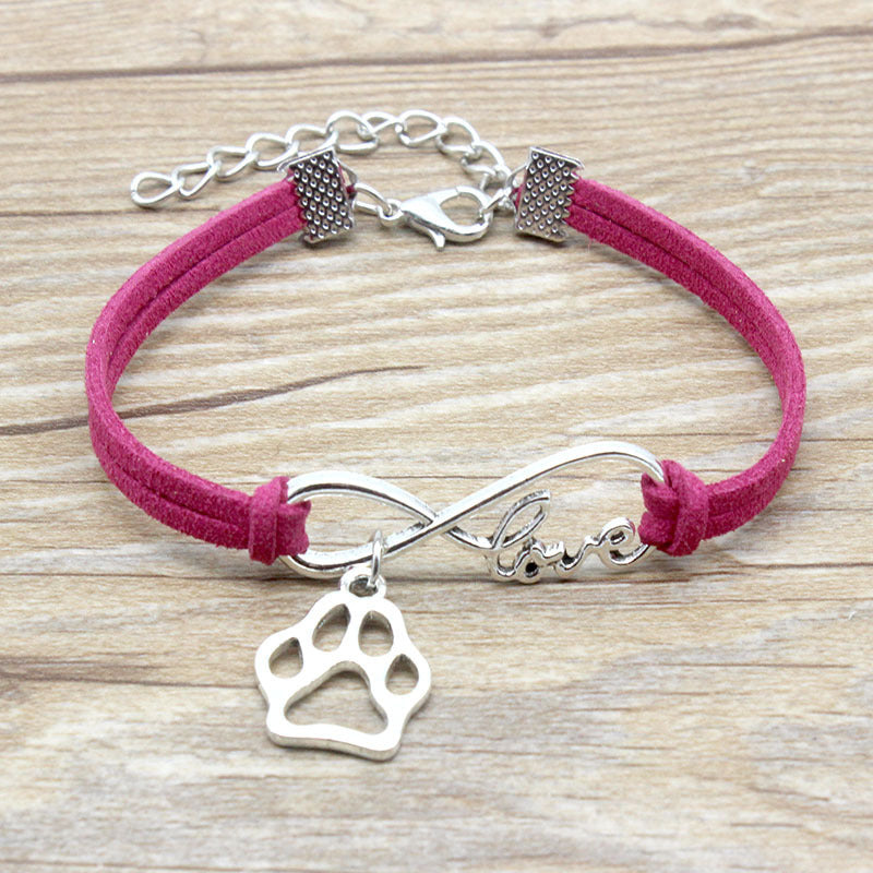 Simple Hand-Woven Infinite Love Pet Bracelet