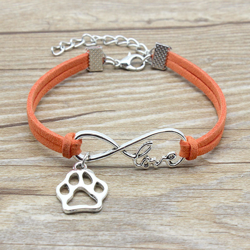 Simple Hand-Woven Infinite Love Pet Bracelet