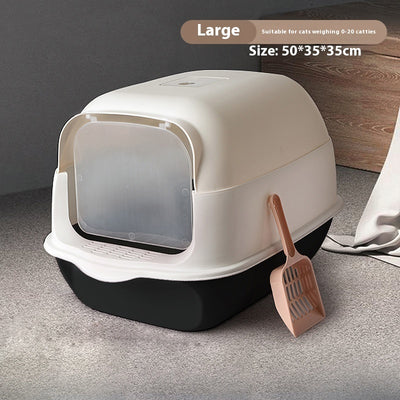 Litter Box Fully Enclosed Cat Toilet