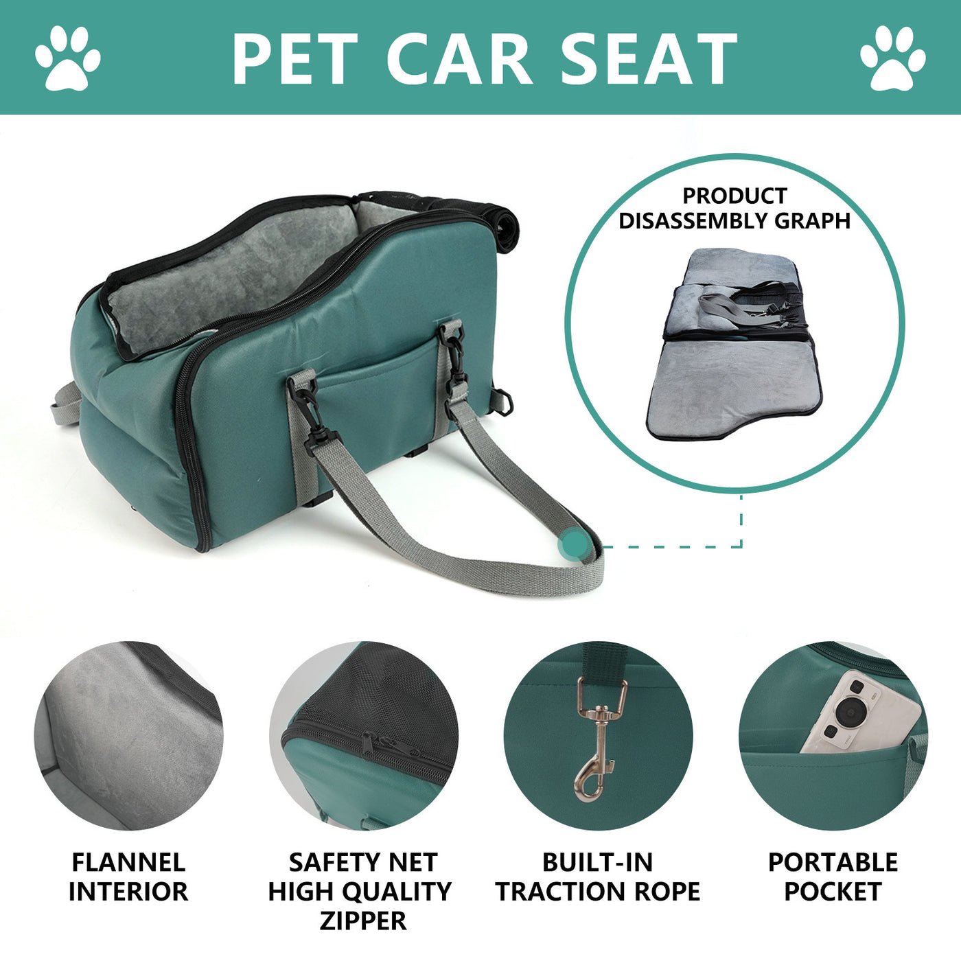 Removable Washable Car Pet Mat