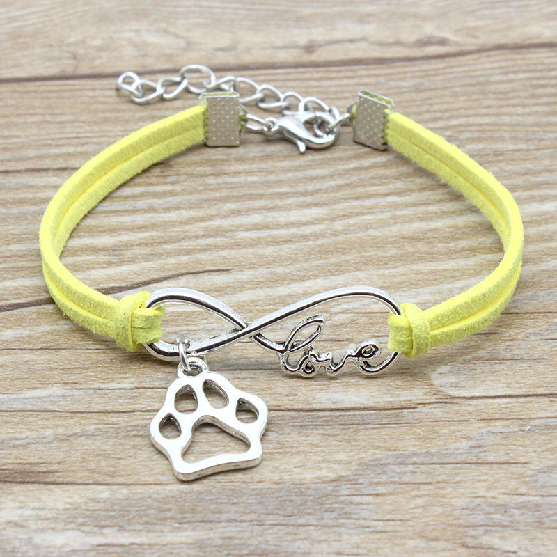 Simple Hand-Woven Infinite Love Pet Bracelet