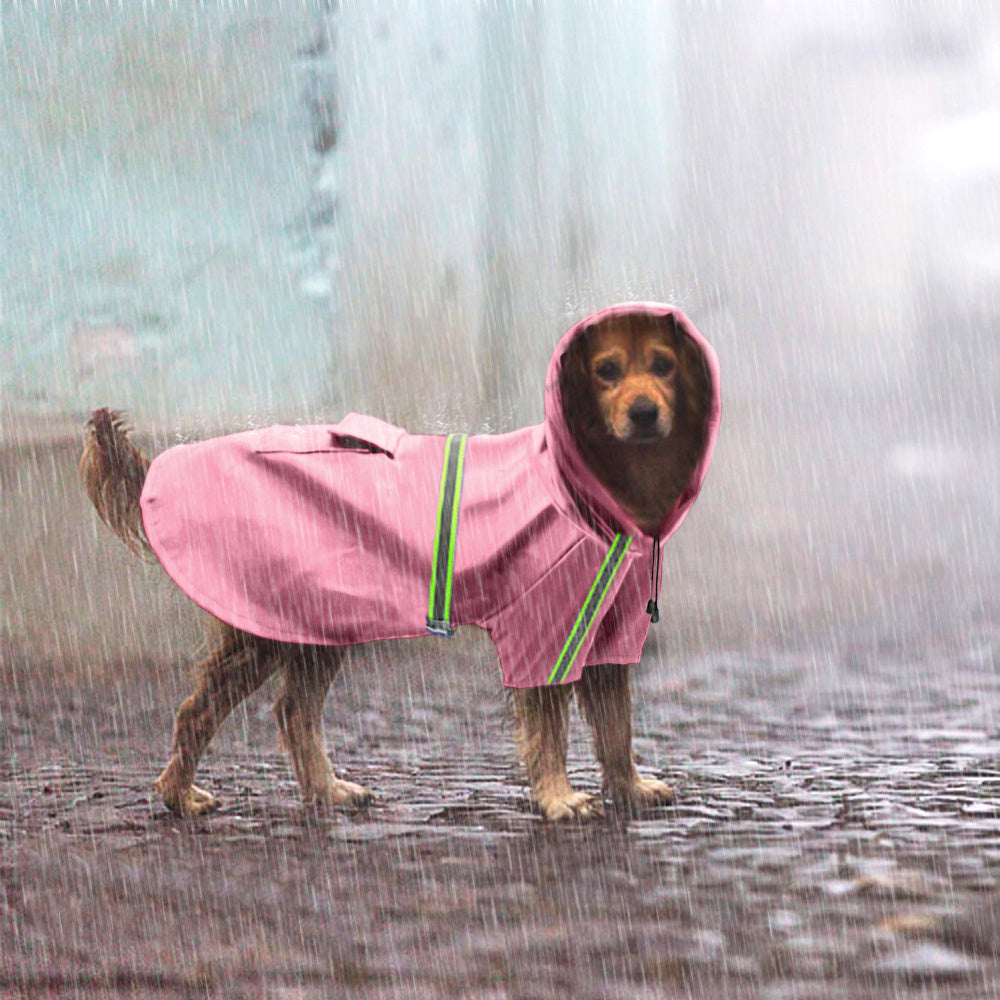 Waterproof Reflective Dog Raincoat.