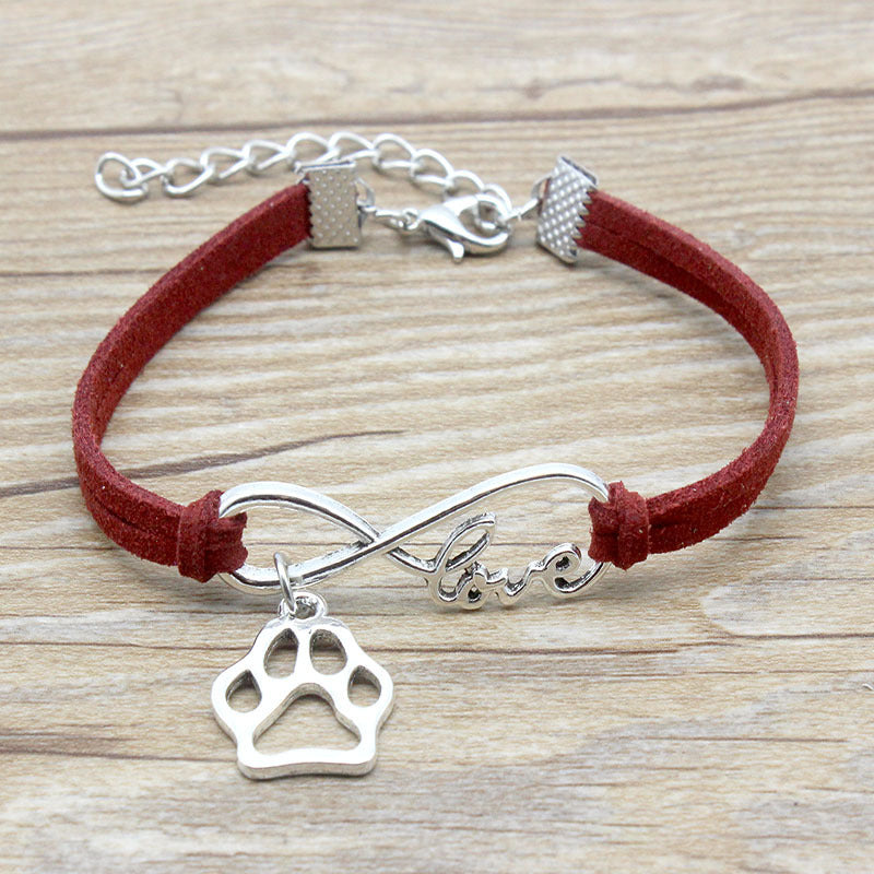 Simple Hand-Woven Infinite Love Pet Bracelet