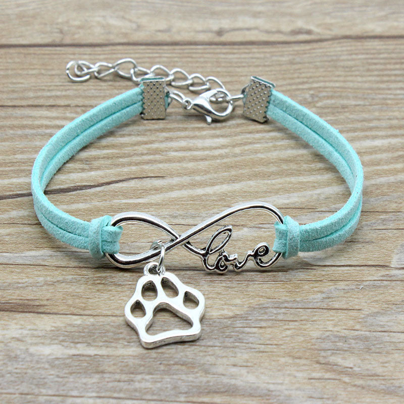 Simple Hand-Woven Infinite Love Pet Bracelet