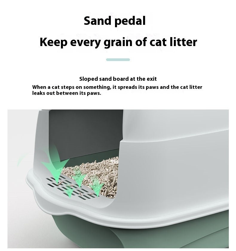 Litter Box Fully Enclosed Cat Toilet